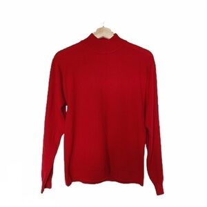 Koret Wool Blend Red Turtleneck Pullover Sweater M​​​​​​​​​​​​​​​​​​​​​​​​​​​​